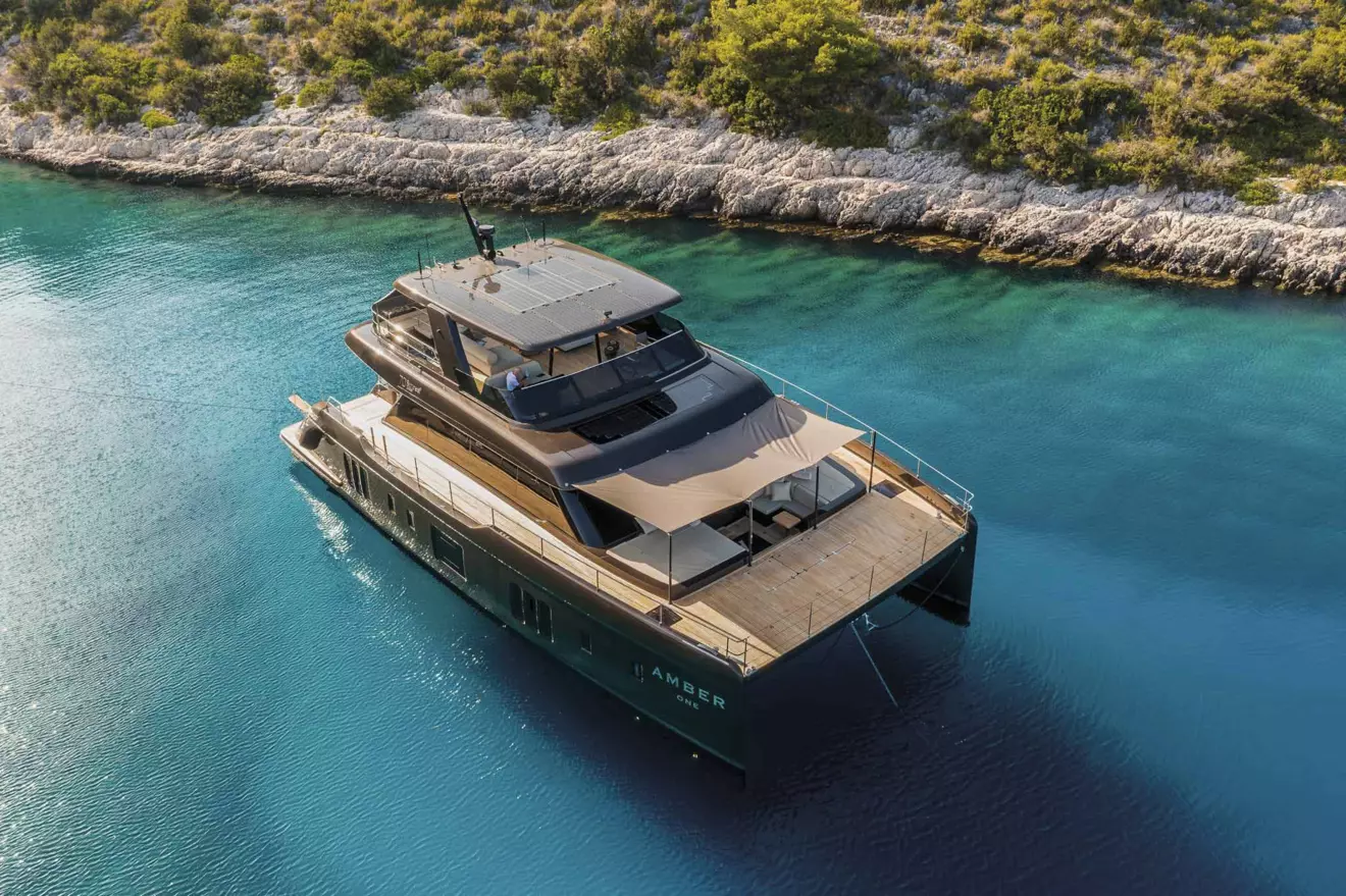Sunreef 70 Power pogled iz zraka