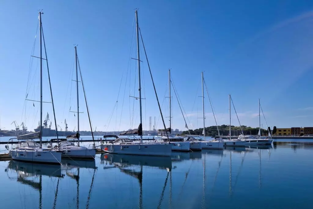 Marina Polesana jedrilice na vezu