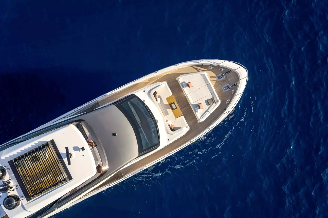 Ferretti Yachts 800 aerial view
