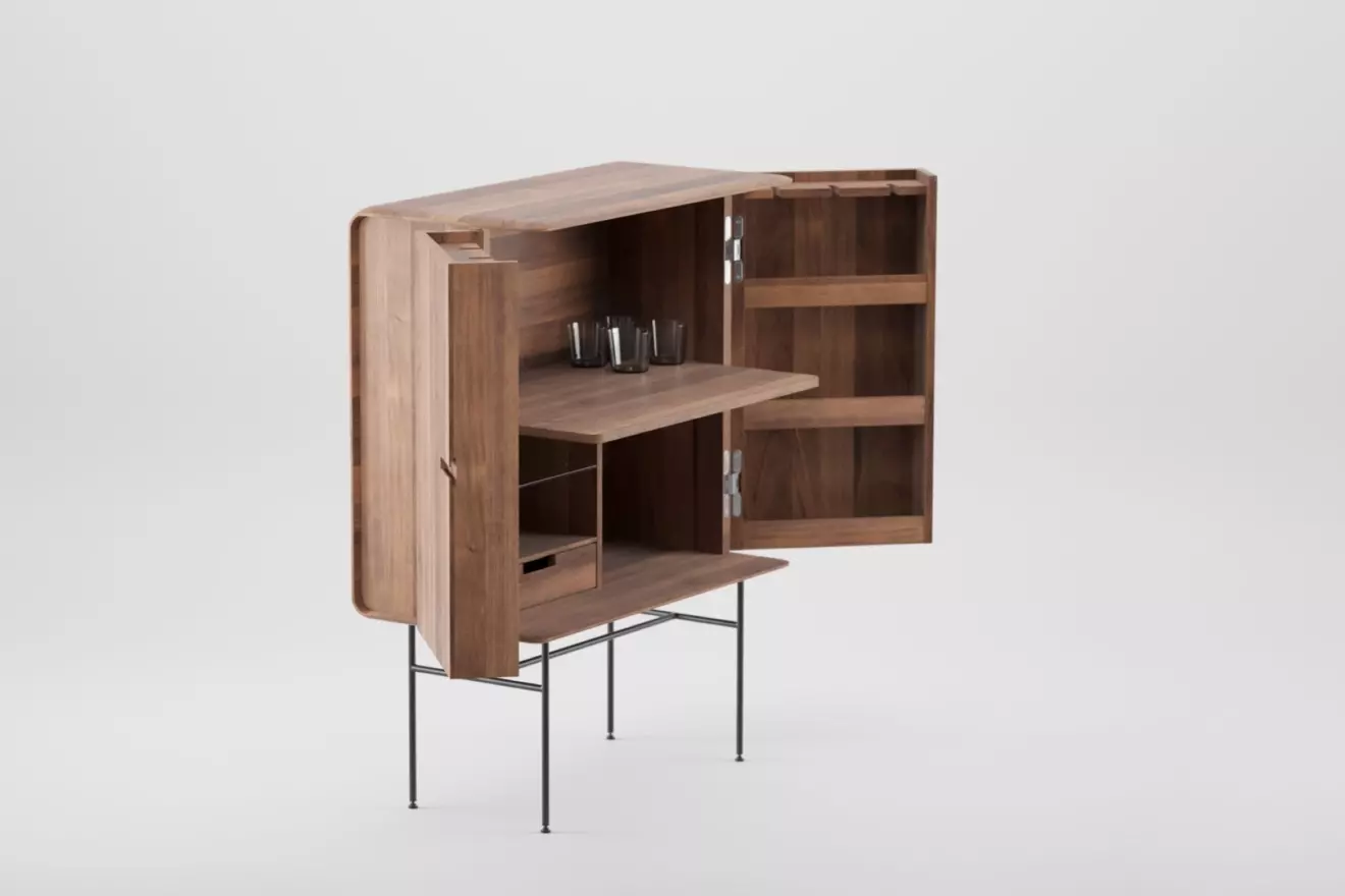 Artisan Leno otvoreni bar boje lješnjaka