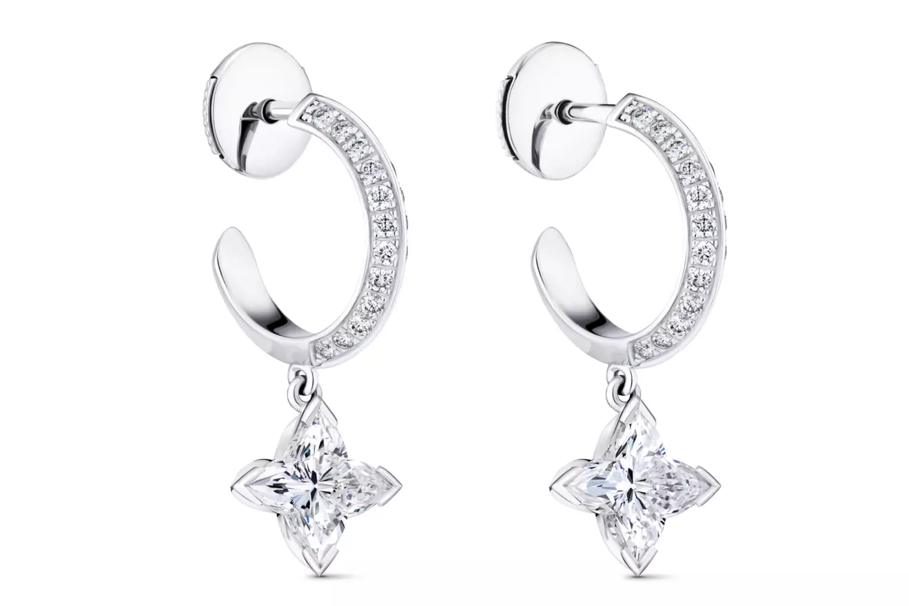 poklon za valentinovo nau&scaron;nice Louis Vuitton Diamonds hoops