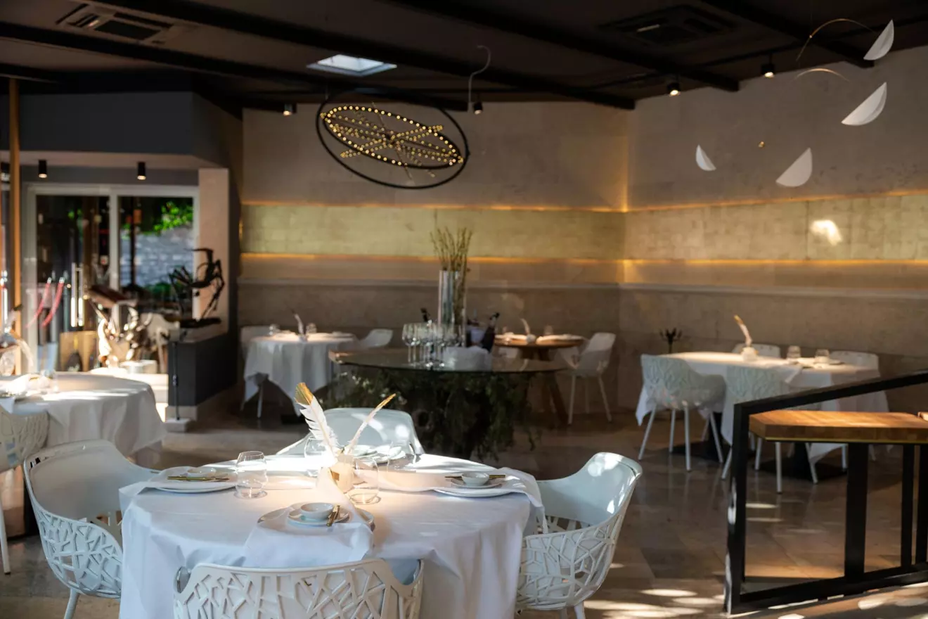 Interijer restorana Monte s Michelinovom zvjezdicom u Rovinju