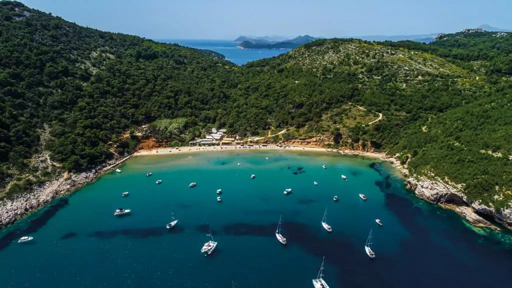 Otok Lopud uvala Sunj