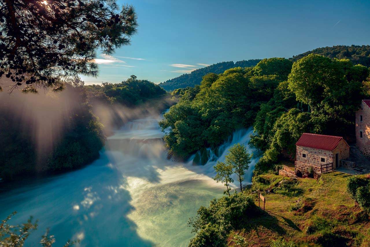 waterfall Krka National park Croatia