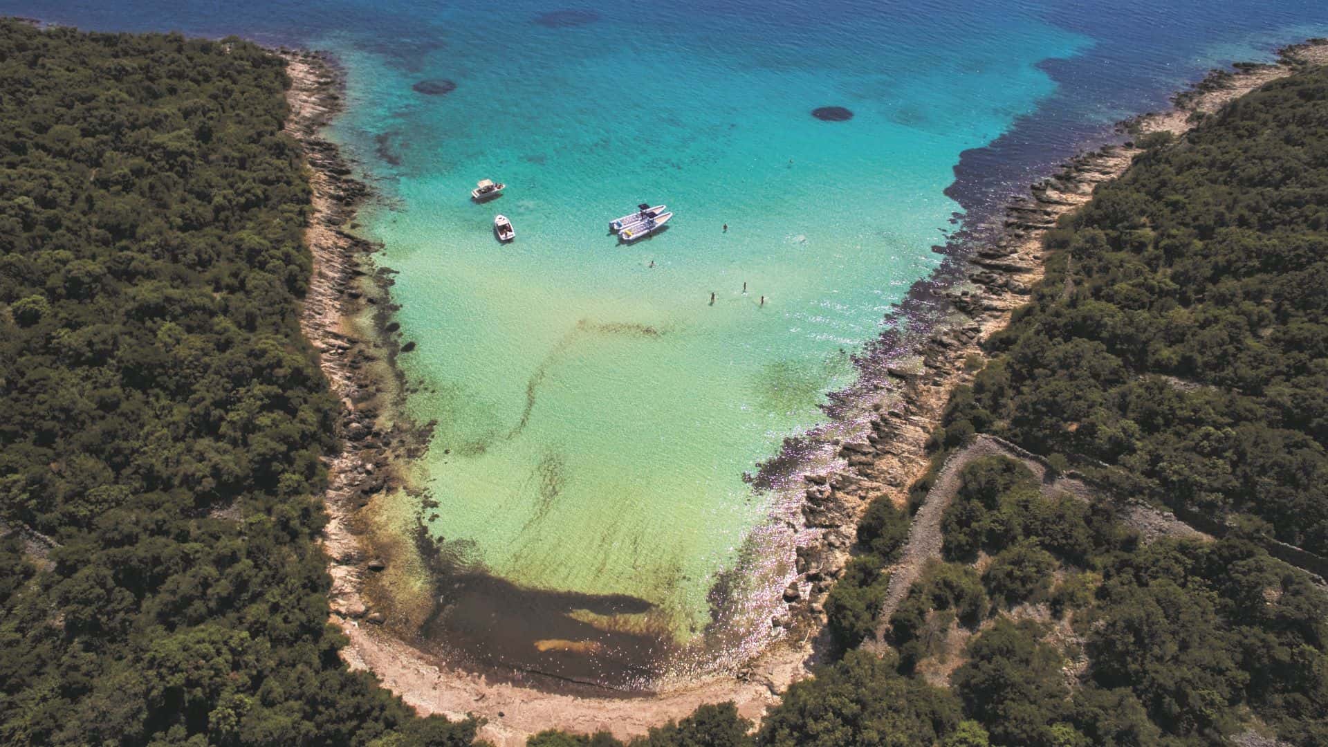 Otok Olib pješčana plaža