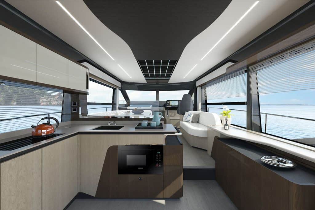 This is a photography of a Absolute Yachts 48 Coupe Salon 01