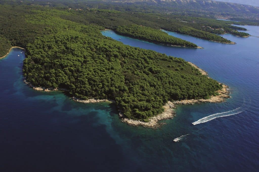 Ovo je slika panorame otoka raba