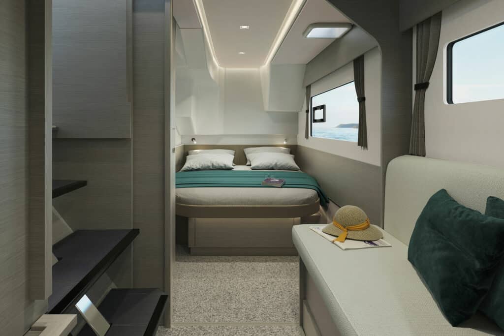 Ovo je fotografija Fountaine Pajot MY 4.S vlasnićka kabina