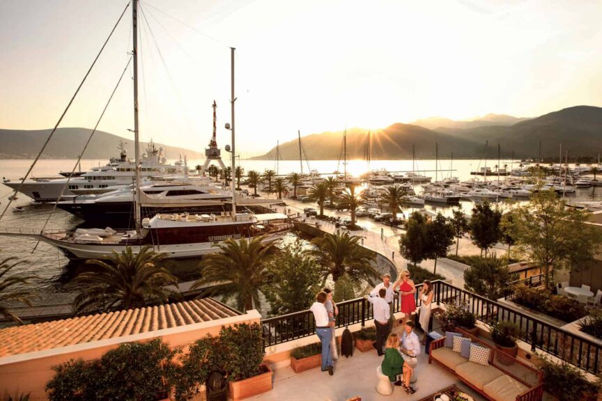 This is photo of a Porto Montengro marina