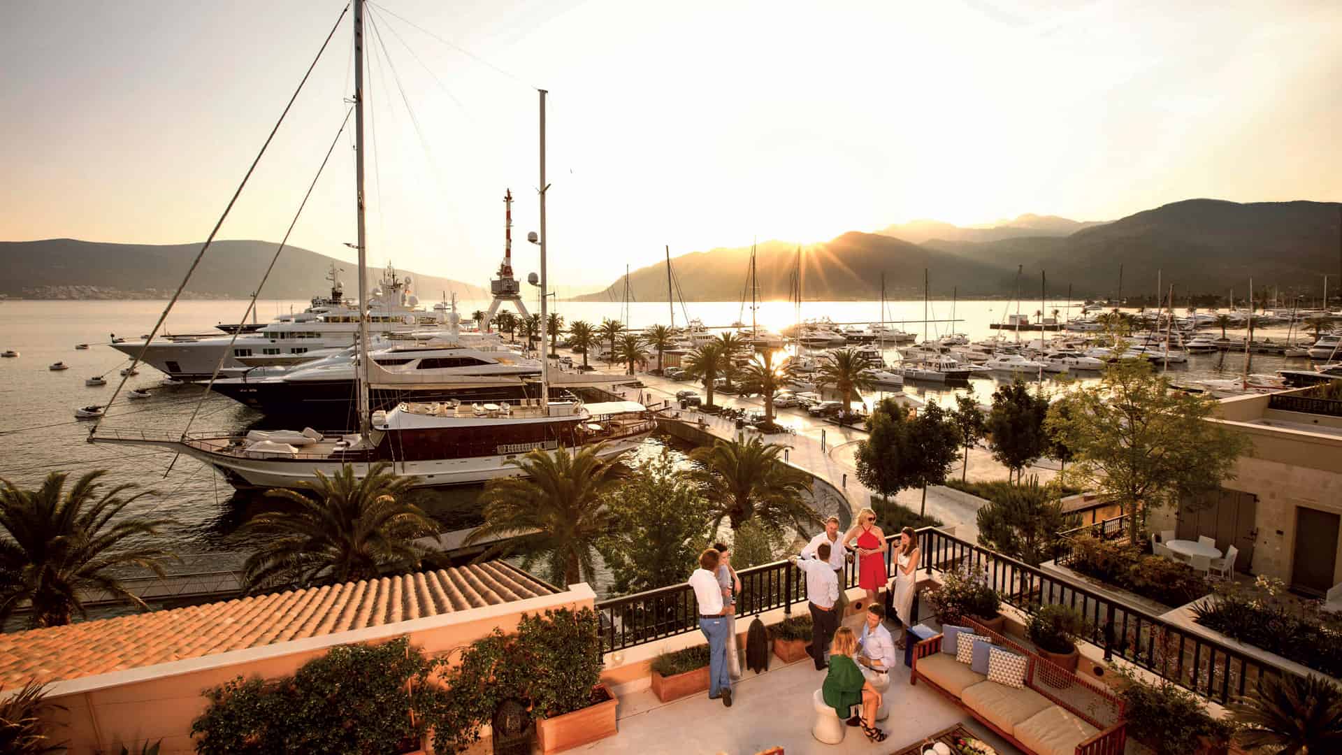 This is photo of a Porto Montengro marina