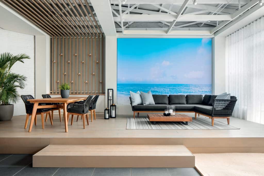 This is photo of a Bloc Outdoor showroom