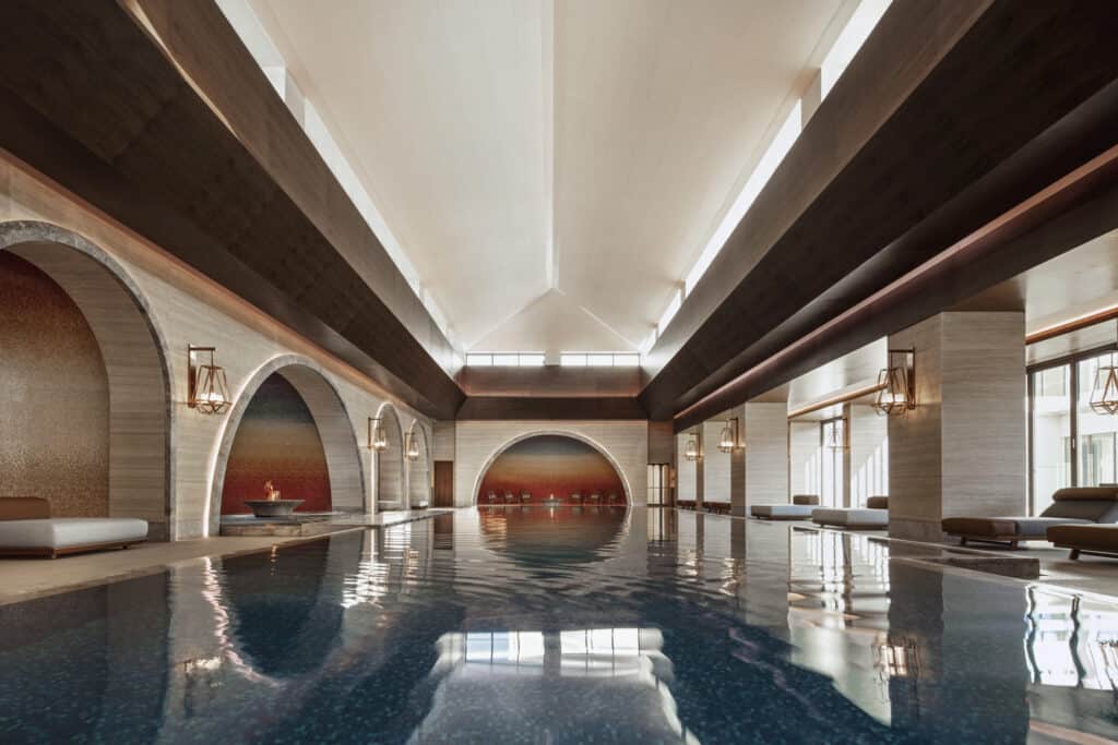 This is photo of a Chenot Escape wellness pool