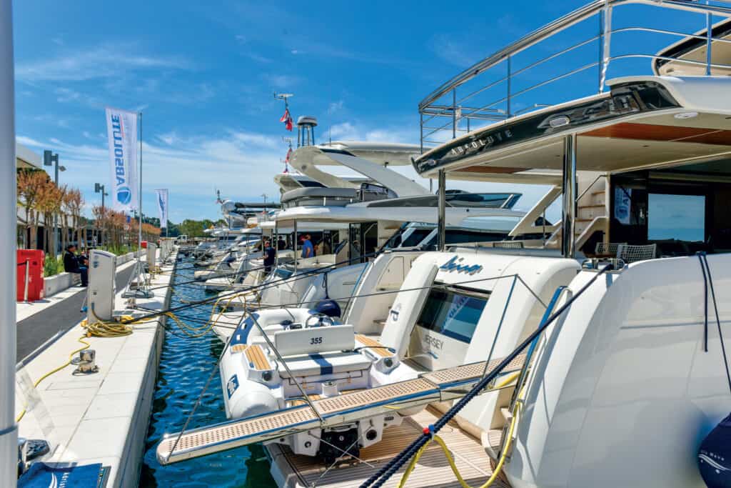 This is photo of a absolute models at the marina Rovinj