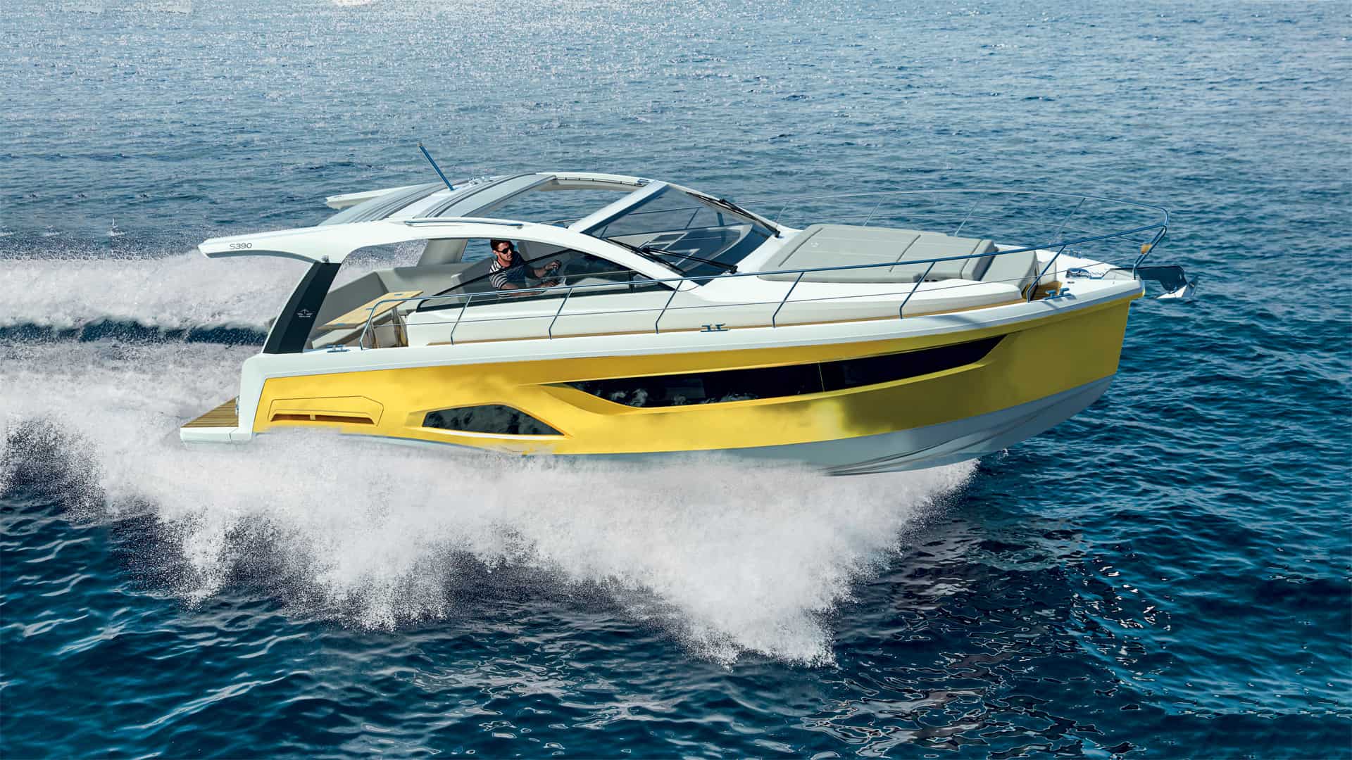 Ovo je fotografija novog modela Sealine S390