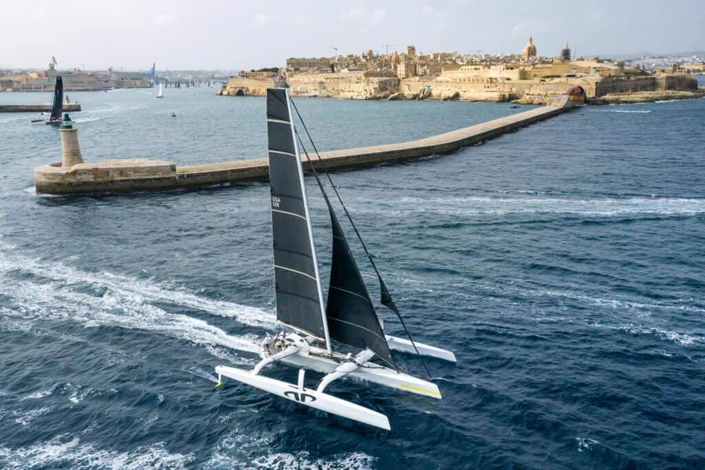 Ovo je fotografija s regate Rolex Middle Sea Race 2021