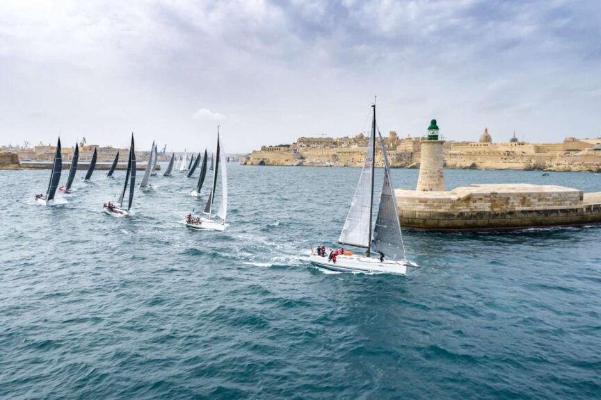 This is photo of a Rolex Middle Sea Race 2021