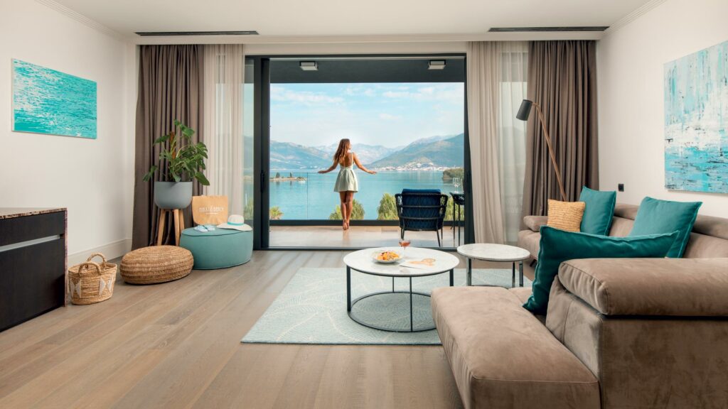 nikki beach montenegro pogled iz hotelske sobe