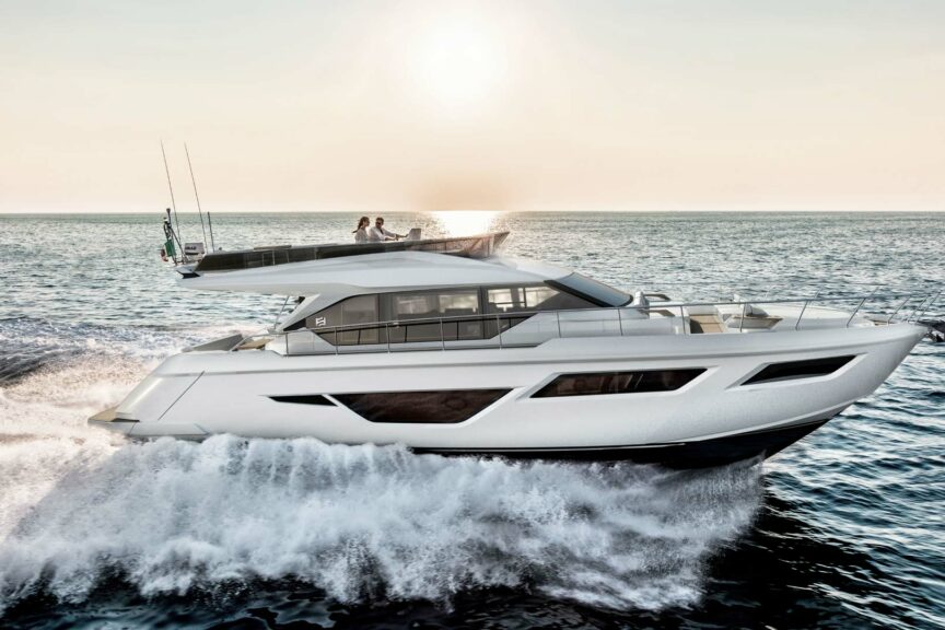 novi flybridge model Ferretti Yachts 580