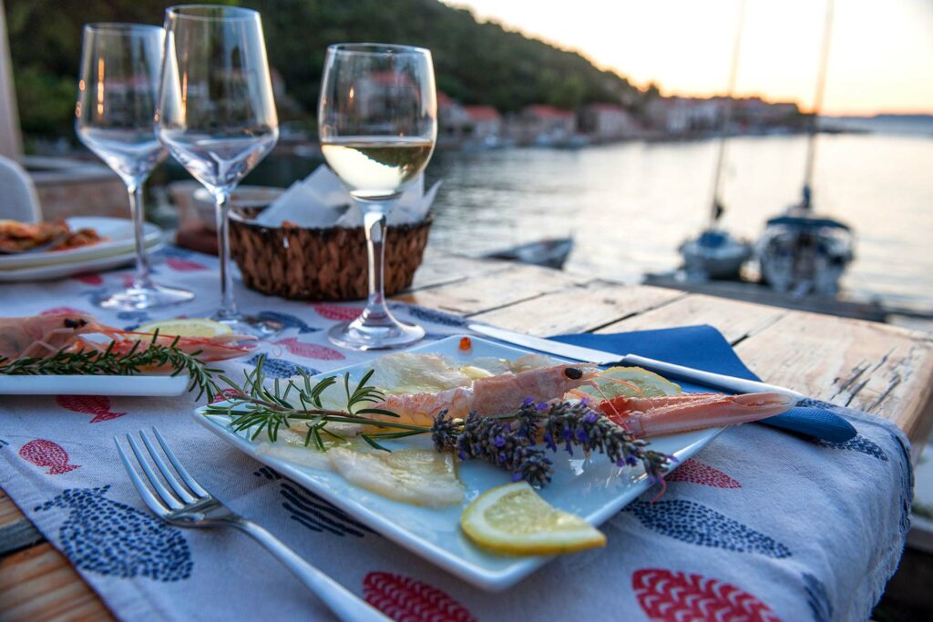 restorani južnog jadrana restoran augusta insula