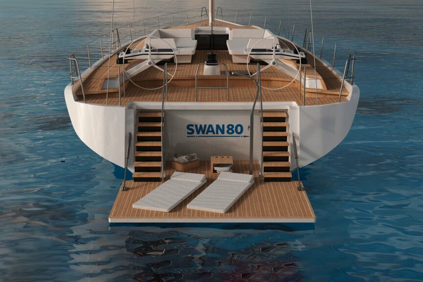 swan 80 krmena platforma