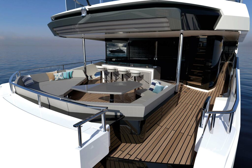 krmeni kokpit sunseeker 120 yacht