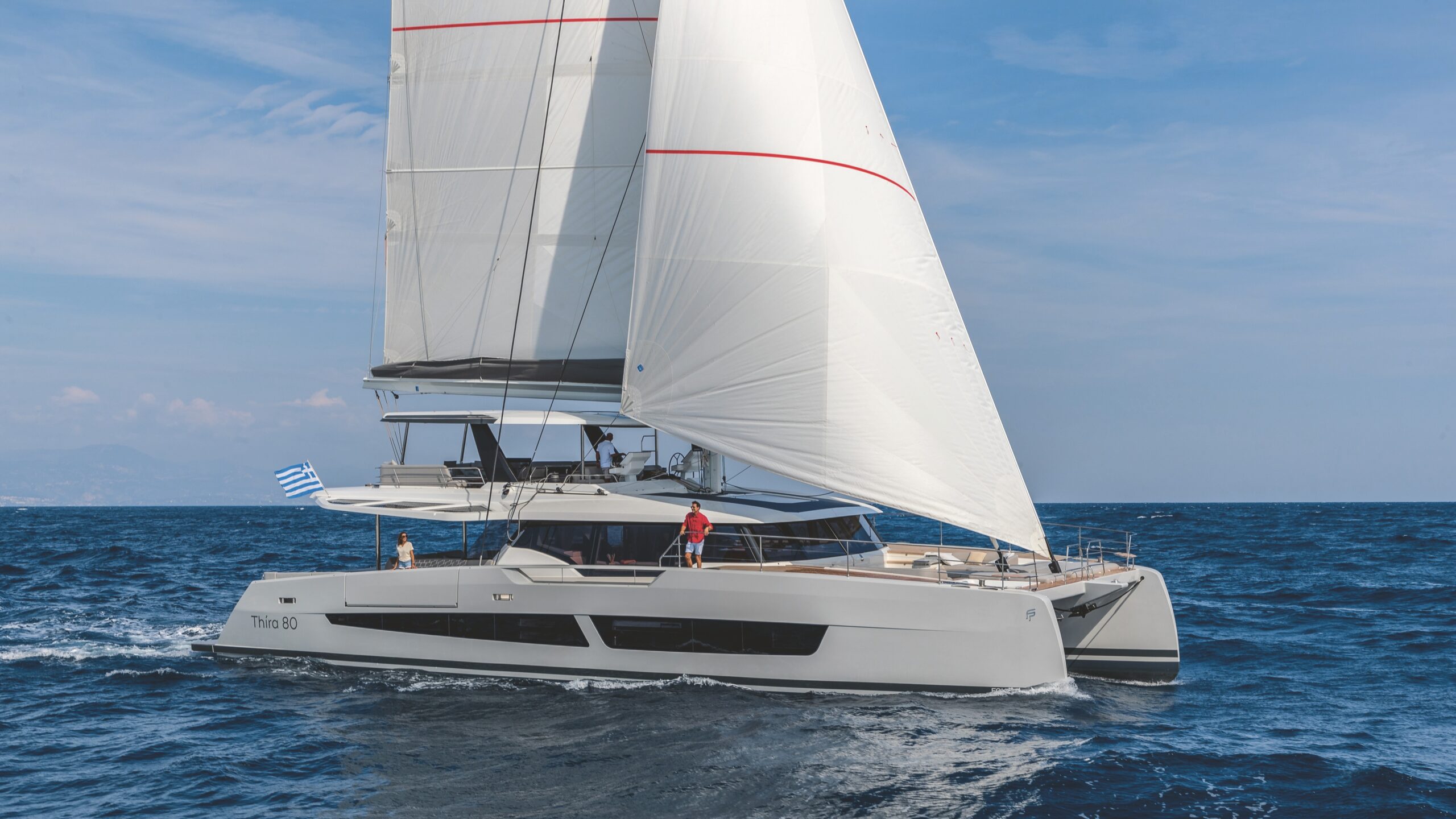 Fountaine Pajot Thíra 80 u plovidbi